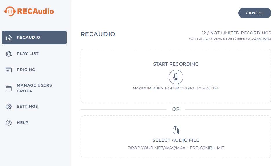 RECAudio Record